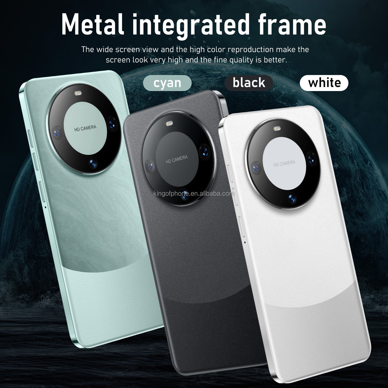 2023 hottest low price phone 3g 4g smartphone made in china 7.3 inch screen smartphone mate60 pro16+512GB big memory cellphones